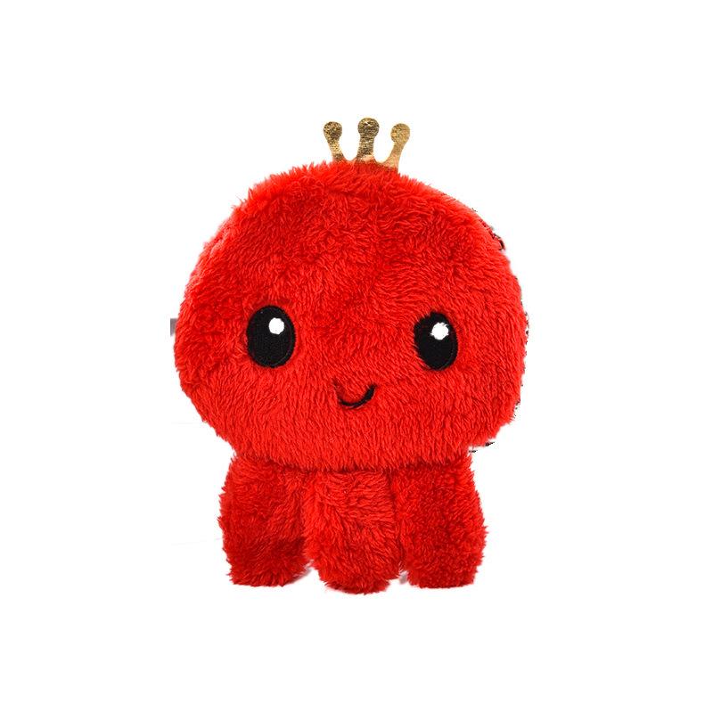 Korean-Style Cute Octopus Plush Coin Purse & Key Holder for Kids