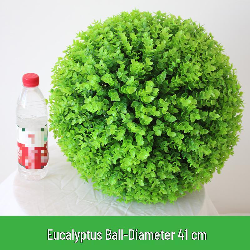 Artificial Greenery & Grass Ball Ceiling Decoration for Visual Merchandising and Store Windows
