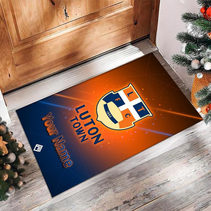 Luton Town Printed Crystal Velvet Rug Non‑Slip Crystal Velvet Carpet For Sofa Bedroom Indoor Home Decoration