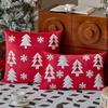 Embroidery Velvet Christmas Pillowcase Christmas Tree Cushion Cover Throw Pillowcover  Sofa/Bed