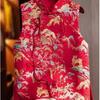 New Retro Jacquard Buckle New Vest Femininity Versatile Red Vest