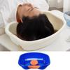 Thickened Hair Washing Basin Plastic With Drain Hose Shampoo Tray Reusable With Rubber Pad Wash Basins for Bedridden Patients