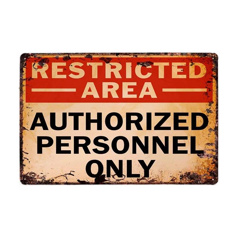 Warning Area 51 Metal Tin Sign UFO Vintage Wall Plaques Art Poster Decoration Painting Home Decor 20x30cm