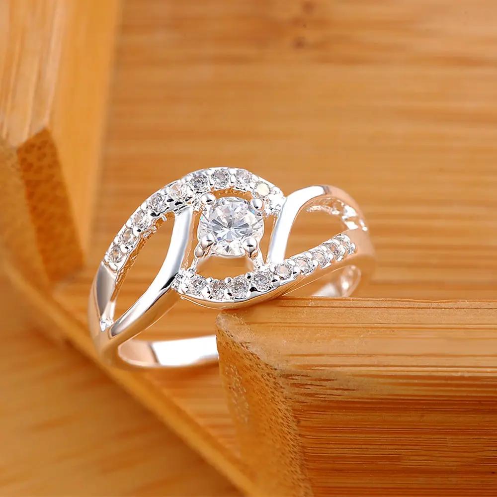 

New Streetwear 925 Sterling Silver Shiny Zircon Diamond Rings for Women Wedding Party Gifts Fine Jewelry Engagement Rings 7