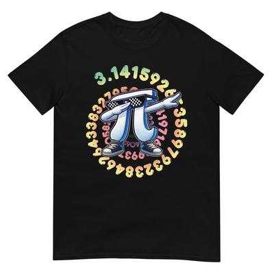 Funny Dabbing Pi Symbol Kids Boys Youth Math Teacher Pi Day T-Shirt