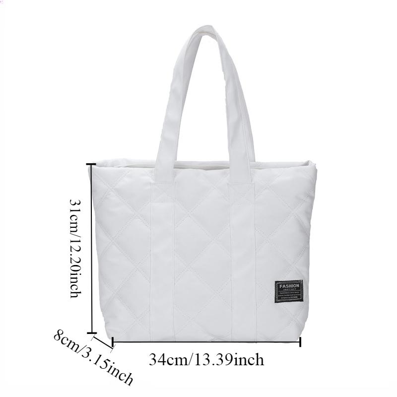 Новая Модная Потоковая Большая Вместимость Повседневная Легкая Нейлоновая Сумка Женская Модная Уличная Одноплечевая Сумка белый