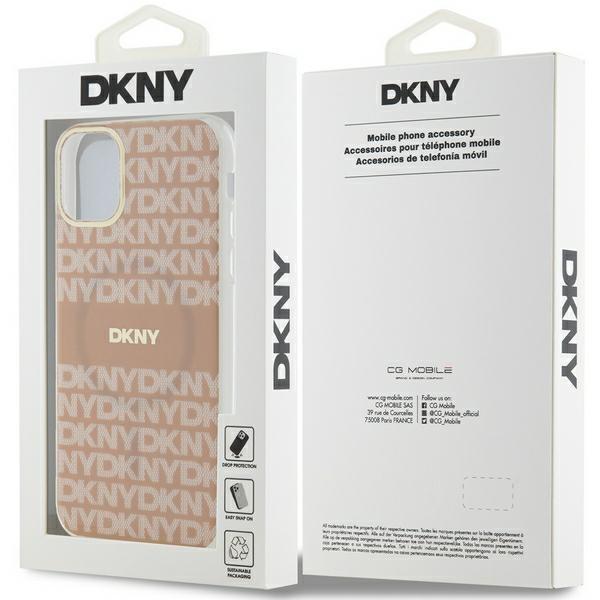 Dkny Dkhmn61Hrhsep Iphone 11 / Xr6.1 Różowy/Pink Hardcase Iml Mono & Stripe Magsafe