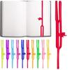 Silikon-Finger-Lesezeichen für Bücher, elastisches Gummiband, Buchmarkierungshalter, Büro, Schule, F6468