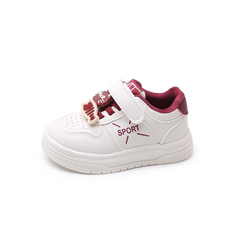 2025 Spring New Children's Sports Shoes Korean Version of Boys' Board Shoes Girls' White Shoes Baby Casual Versatile Board Shoes