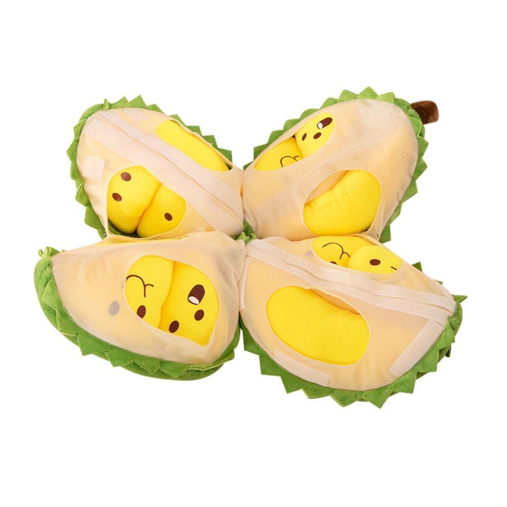 Fluffy Detachable Durian Plush Toy Collection Peeling Durian Plush Doll Boys Girls