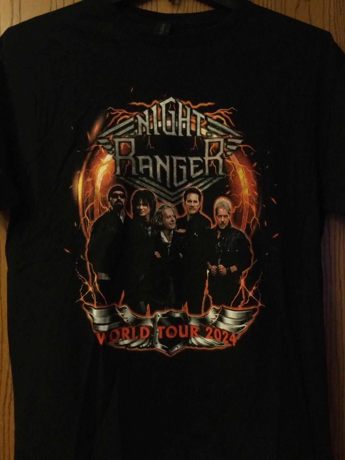 

Night Ranger - World Tour 2024 - Black Shirt - 2 Sided - L XL