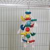 Bird Toys Multicolored Parrot Cage Bite Toys Parrot Toys For Foraging And Chewing Large Parrot Cage Bite Tearing Toys With