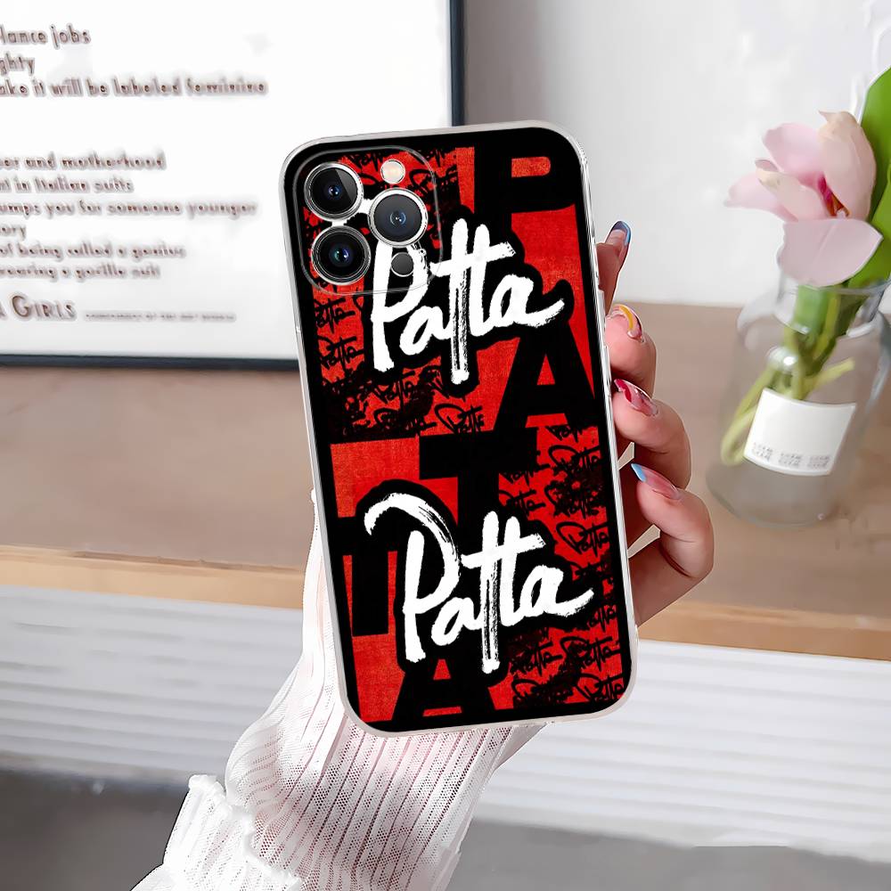 Fashion P-patta For iPhone 17 16 16e 15 14 13 12 11 Pro Max Mini Plus Phone Case