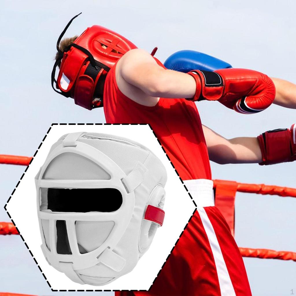 Boxing Headgear Helmet Guard Accessories Impact Absorption with Face Training for