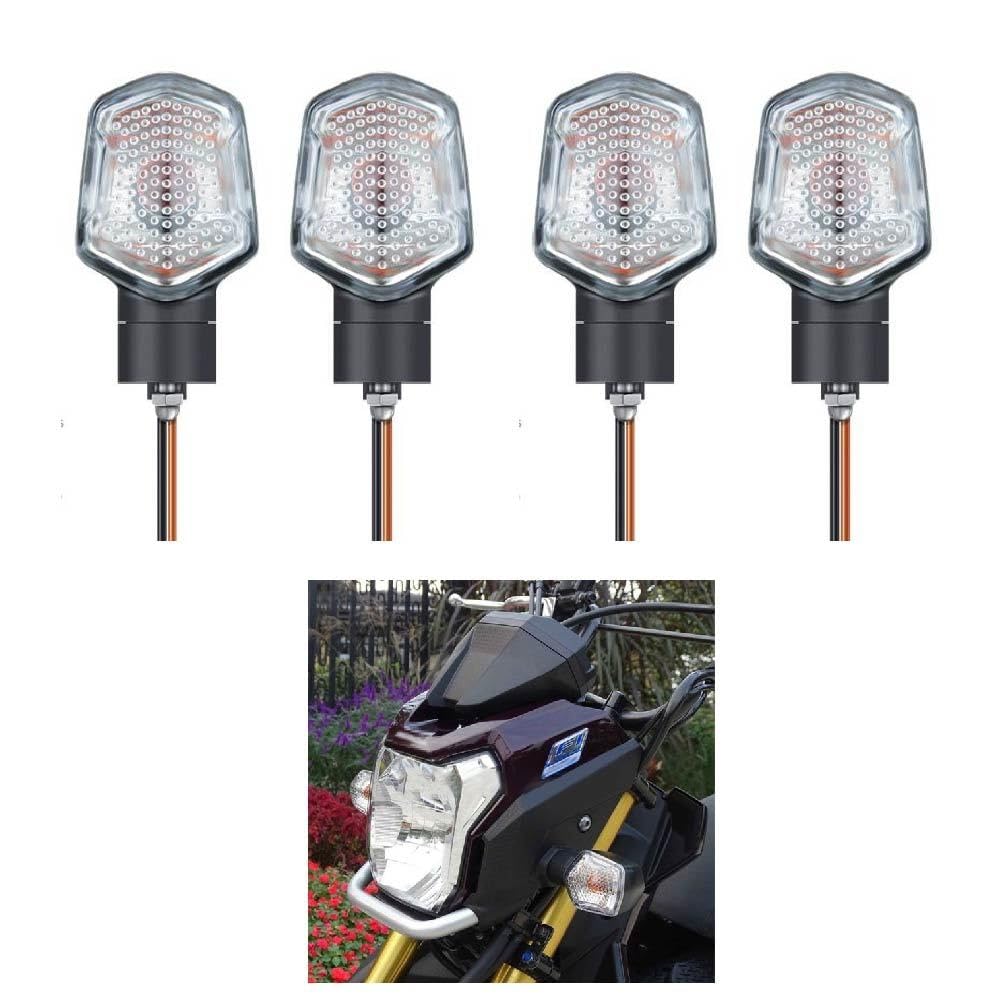 

Honda ZOOMER X / MSX125 Compatible Turn Signal, Genuine Type, High Brightness, Amber Light/Clear чёрный
