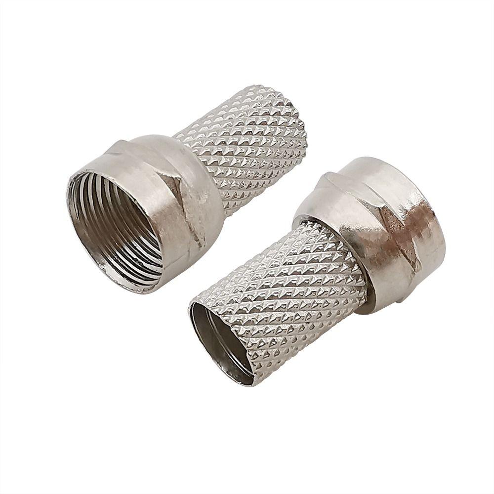 10 Stück 75-5 RG6 F-Typ Kabelstecker Koaxialkabel Schnellverbinder für RG6 Koaxialkabel Installation