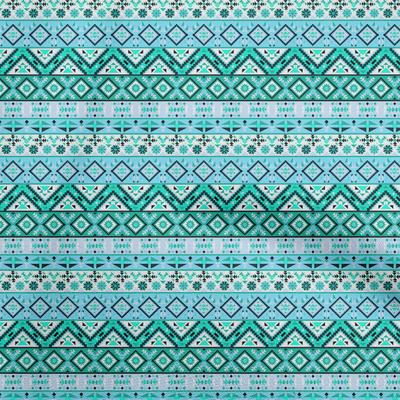 Cotton Flex Light Blue Fabric African Tribal Sewing Material Print Fabric By The Yard 40 Inch