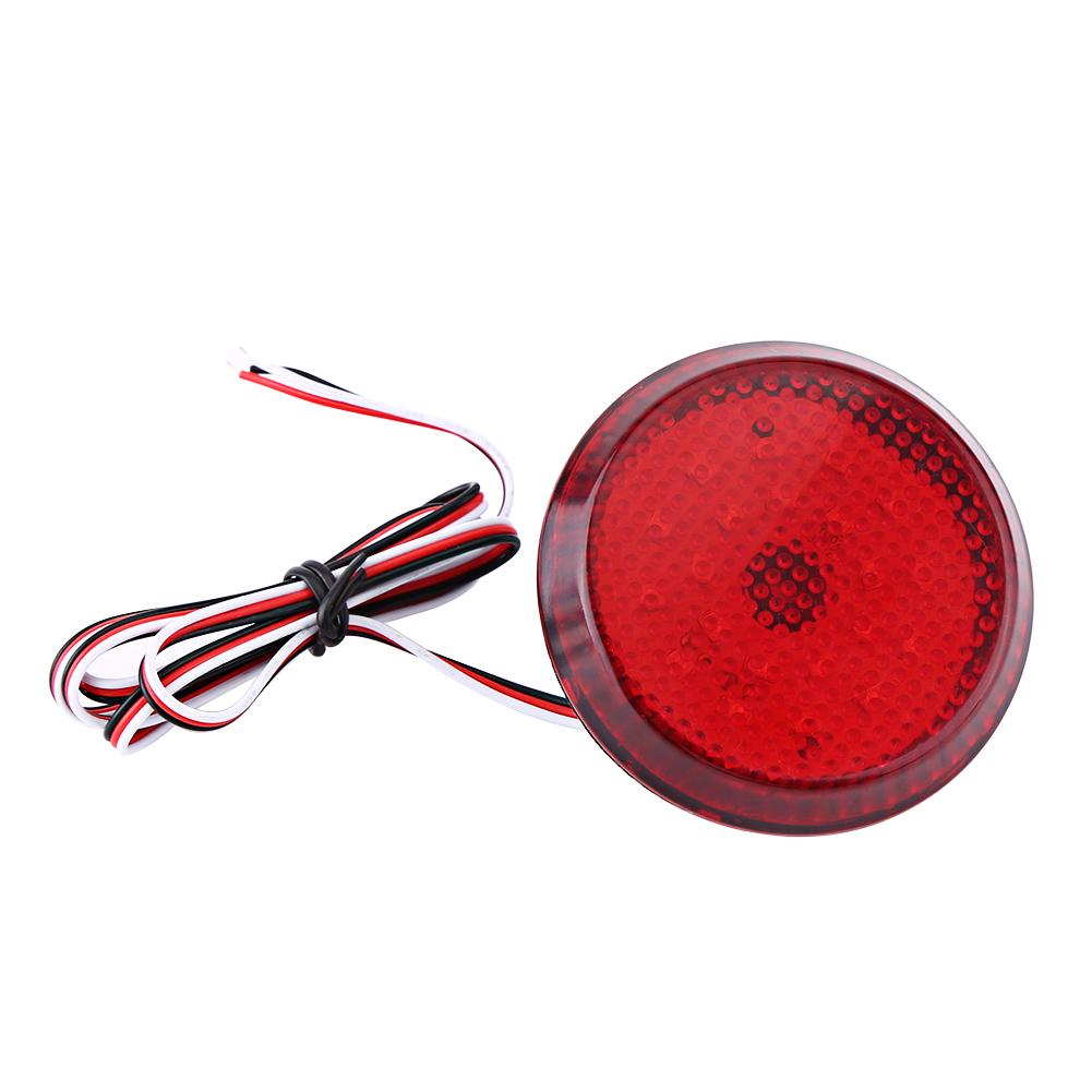 6.8cm Car LED Tail Rear Bumper Reflector Light Fog Brake Stop Lamp For Toyota Corolla Red