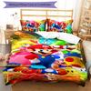 3pcs Super Mario pattern bedding set duvet cover set includes duvet cover &pillowcases, perfect all season bedroom decoration & gift