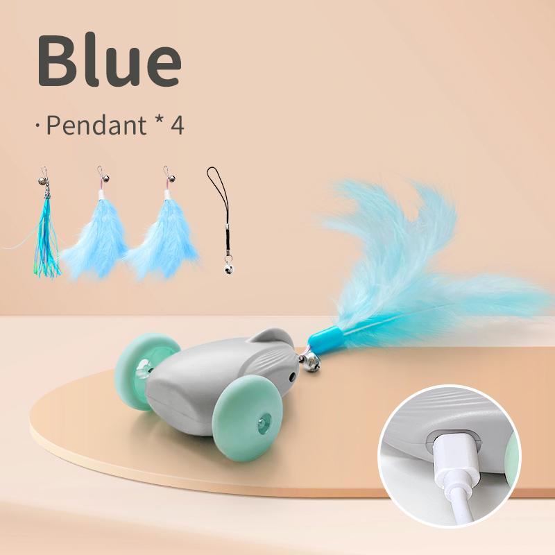 

Умная игрушка для кошек с дистанционным управлением, автоматические катящиеся игрушки для домашних животных, кошачья палочка, тизер, перезаряжаемая от USB для кошек/котенков, маленьких собак, забавная игрушка, товары для домашних животных With Remote Cont