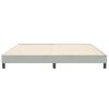 Box Spring Bed Without Mattress Light Gray 200 x 210 cm Velvet