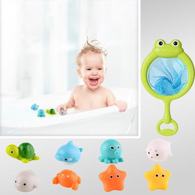 Magical Induction Glowing Animal Floating Toy , A Dreamy Companion For Babies During Bathing Time