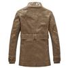 Original Order Medium and Long PU Leather Jacket, Personalized Washed Men's Locomotive Leather Jacket