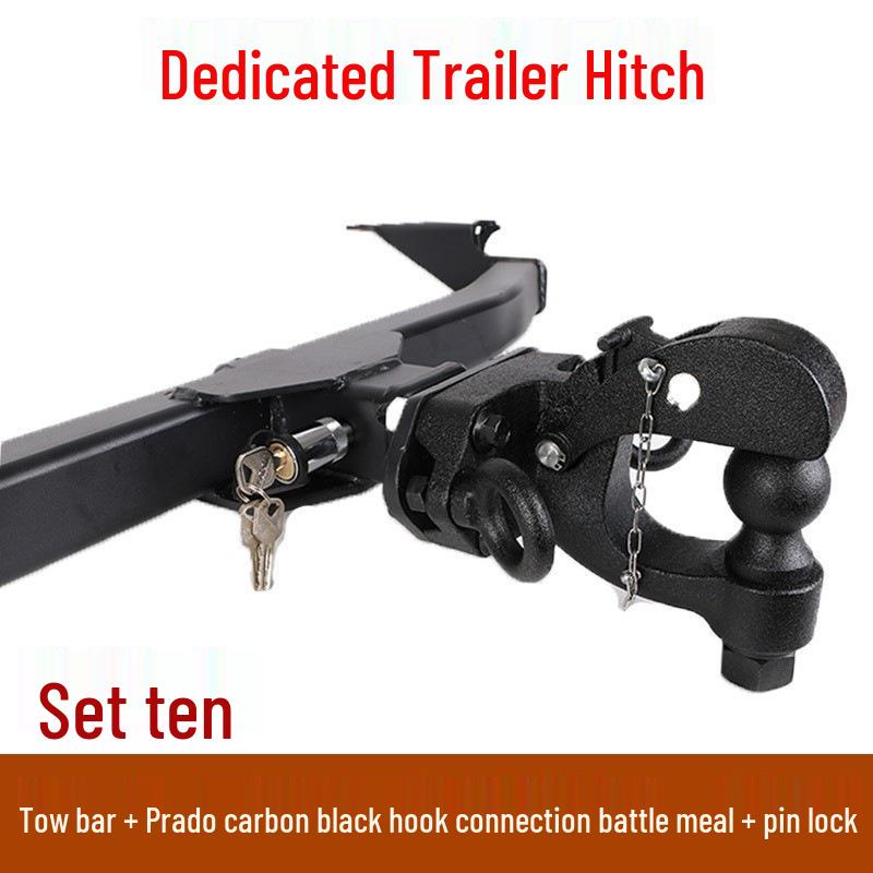 Toyota Fortuner/FJ Cruiser Tow Hook & Bar with Recovery Rack and Rear Trailer Hitch for Yacht