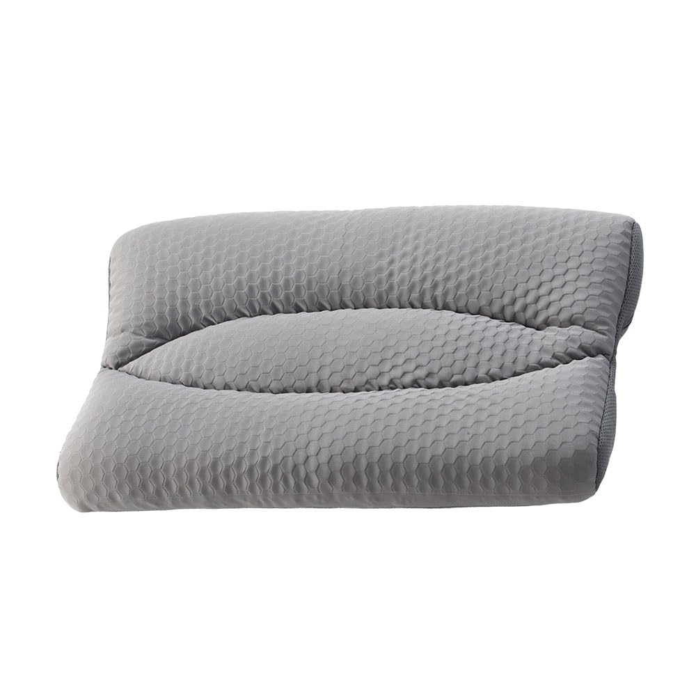 Fluffy Plus Height Adjustable Elastomer Pipe Pillow by AOMUKI (PillowGray) - Floating Feeling, Fit, Height Adjustable, Washable (Elastomer)