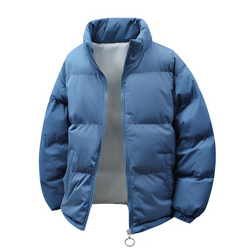 Men's Winter Oversized Casual Loose Stand Up Collar Bread Warm Jacket