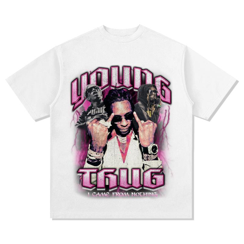 Young Thug I Came From Nothing Graphic TShirt Unisexs Womens Y2K Cotton Durable Fashion Crew Neck Streetwear Tee