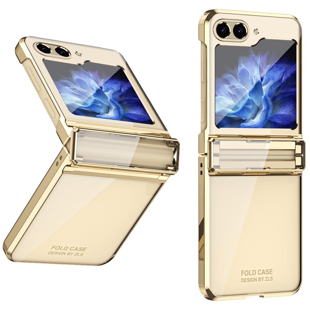 For Samsung Galaxy Z Flip6 5G/Z Flip5 5G Case Electroplating Hard PC Folding Phone Cover
