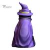 Black Cat Theme Party Supplies Halloween Witch On Pumpkin Resin Statue, Mysterious Gothic Tabletop Creative Sculpture for Holiday Figurine,