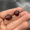 Ten Thousand Jade Retro Distressed Dark Striped Agate Barrel Beads