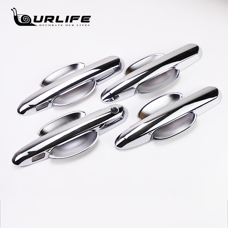 Carbon fiber Chrome Door Handle Cover Door bowl Car Accessories Stickers Trim For Toyota Highlander XU70   2022
