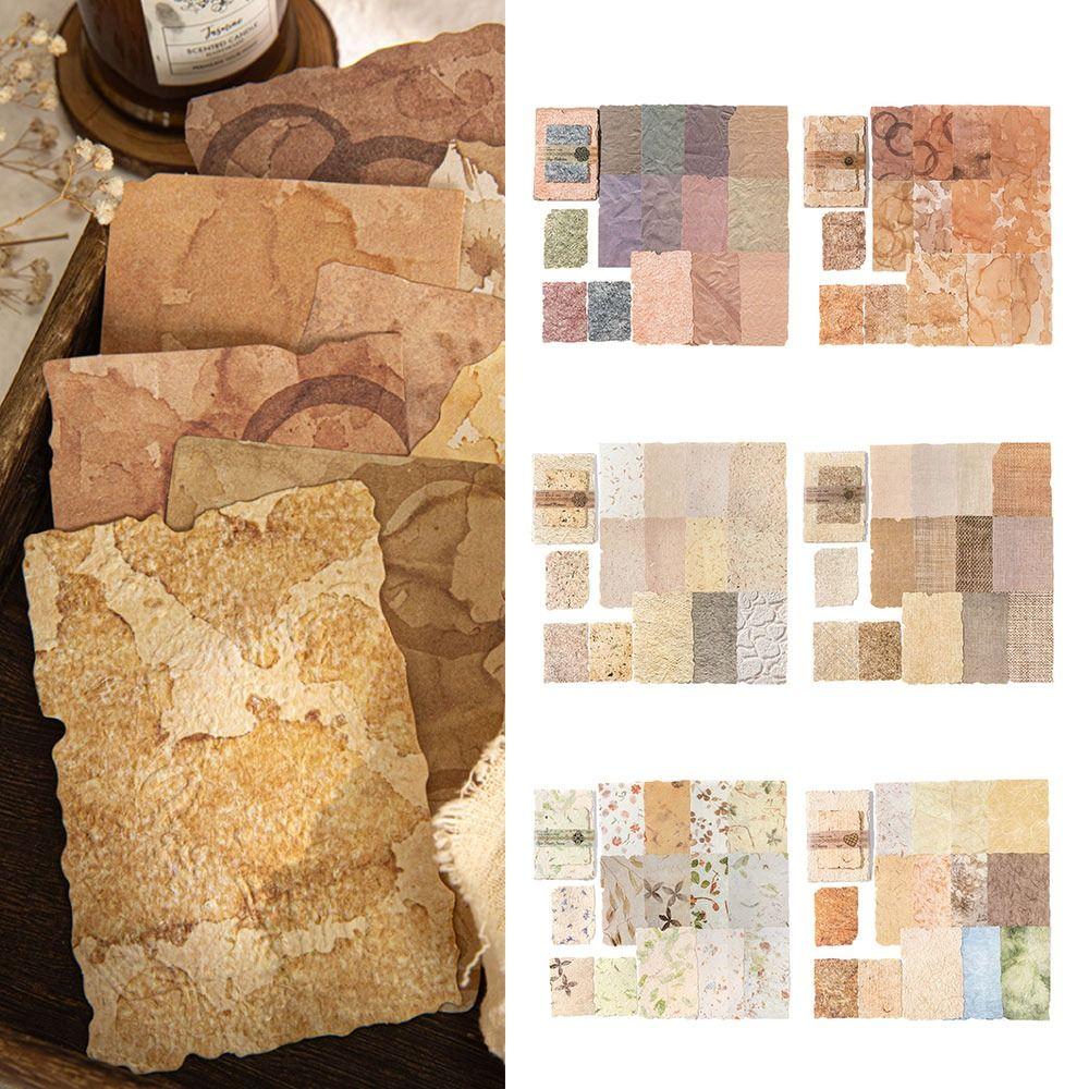 28PCS Multicolor Scrapbooking Paper DIY Scrapbooking Collage Materials Journal Bookmark  Gift