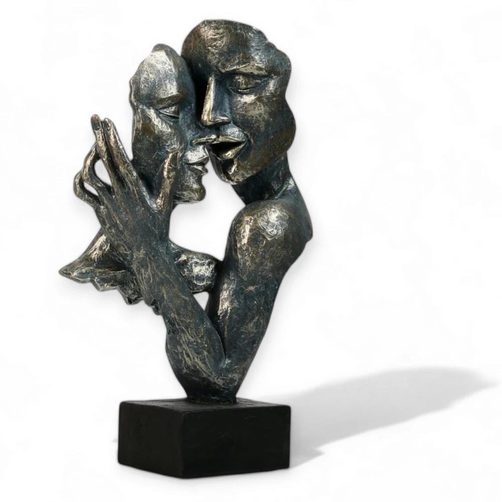 Modern Decorative Figurine - Decorative Sculpture Faces Lovers - FaceS