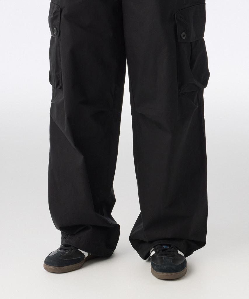 MUSINSA STANDARD WOMAN Women'S Cotton Parachute Cargo Pants [Black]