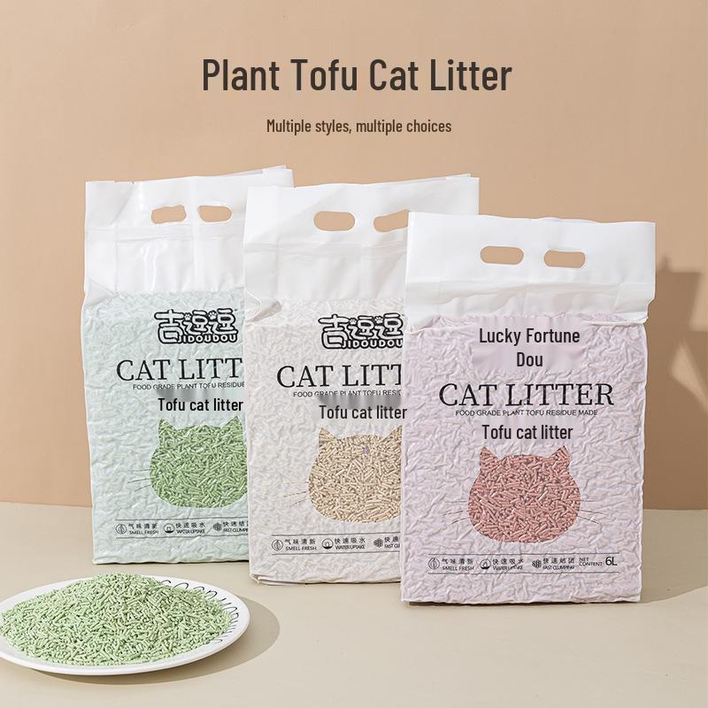 Tofu & Green Tea Scented Flushable Cat Litter Deodorizer