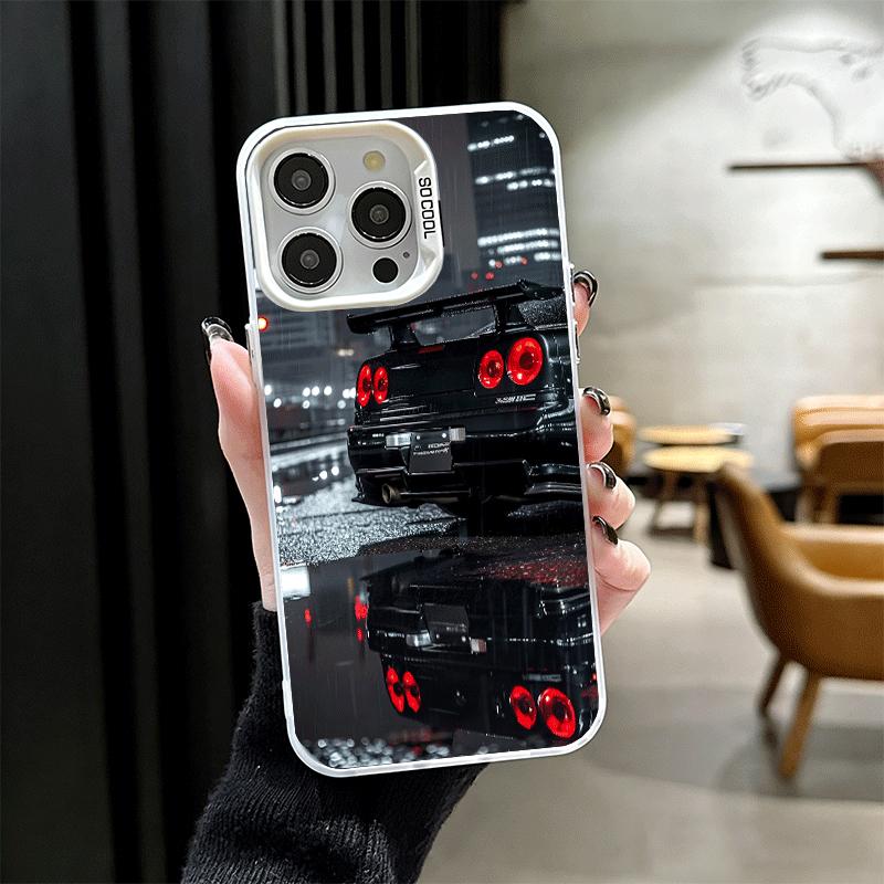Japanese Sports Car G-GTRR Soft Phone Case for iPhone 15 16 17 Pro Max 17Air 16E 14 Plus 13 12 Mini Shockproof Cover Back Shell