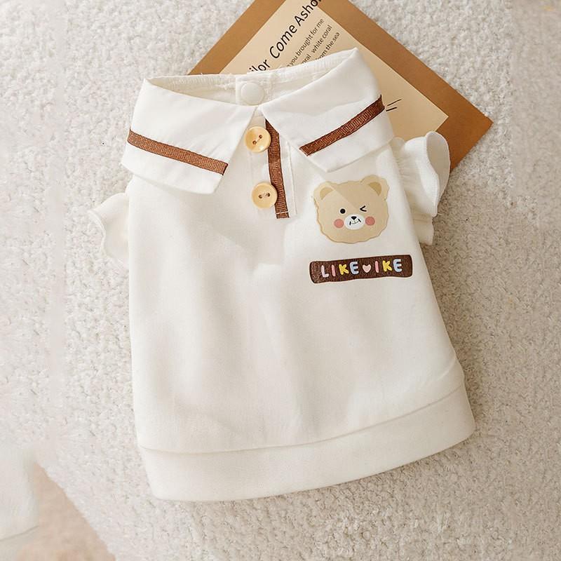 

Американский ретро свитер для собаки, для маленькой собаки, с принтом плюшевого мишки, на двух лапах, осенний, теплый, со стоячим воротником, одежда для питомца XL (recommended weight 11-7.5kg)