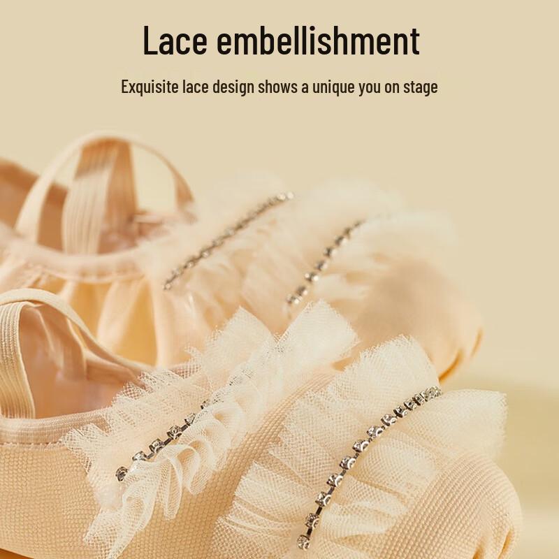 Dziewczęce baletki z miękką podeszwą