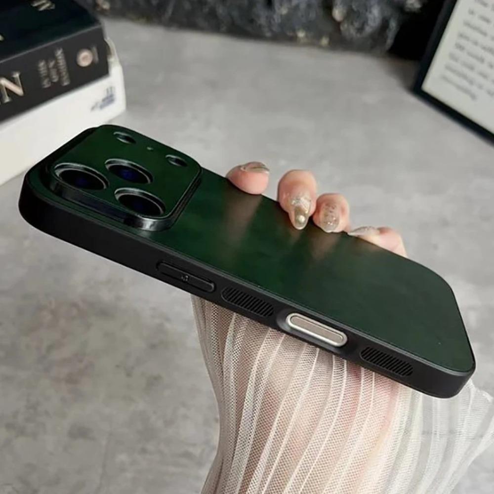 Luxury High Quality Business Leather Phone Case For iPhone 17 16 15 14 13 12 11 Pro Max Plus 17 Air Sillicone Soft TPU Cover