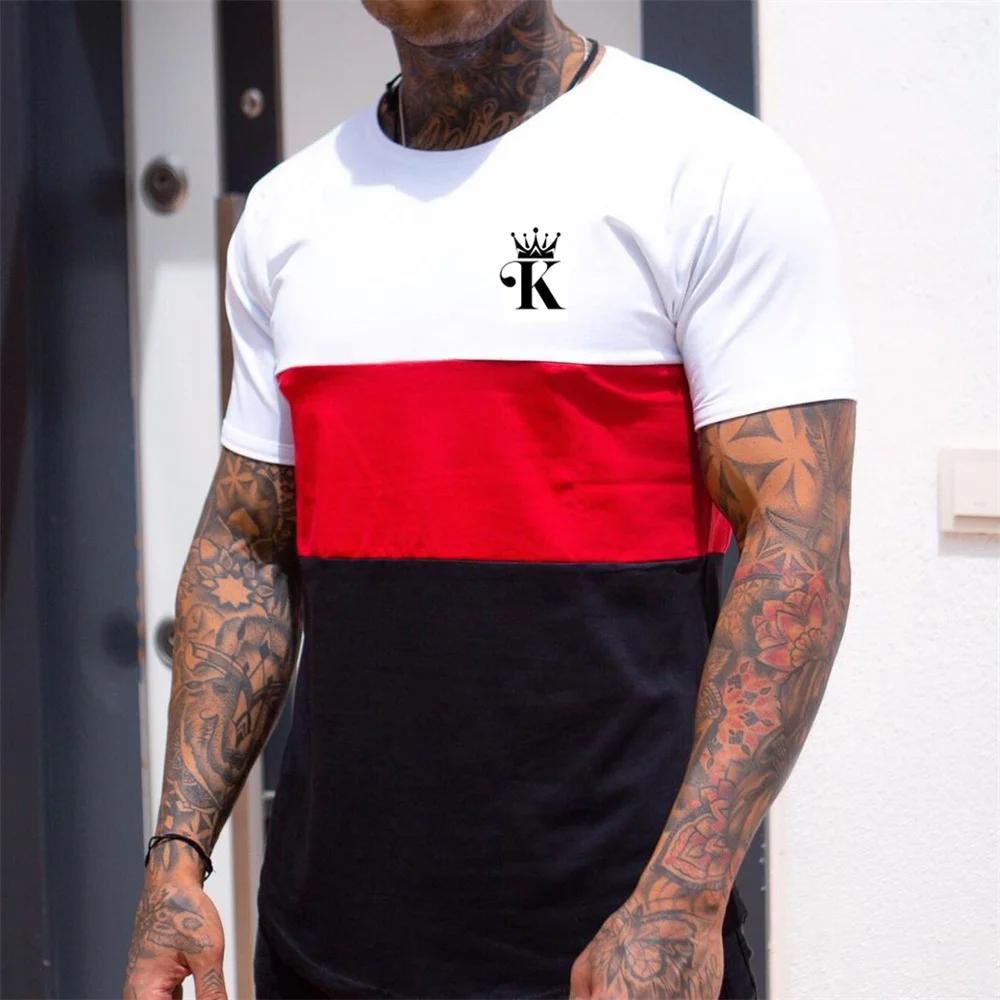 Men's Short Sleeve Crew Neck T-Shirt Trend Retro Hip Hop Style Short Sleeve Y2K Top Top Men's Oversized Men Short Sleeve T-Shirt