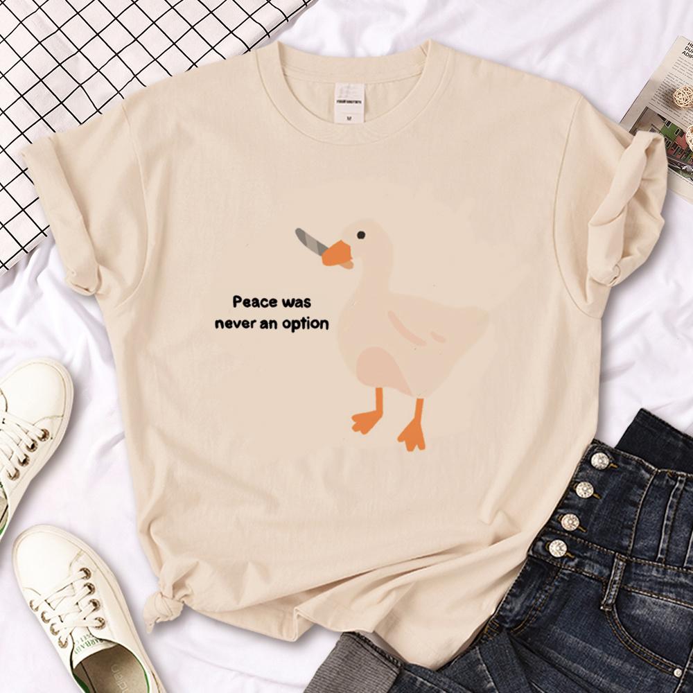 Goose Tshirt Men Summer Anime Tshirt Male Graphic 2000s Clothing