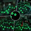 Halloween Outdoor Solar Powered Scary Eyeball Lights Led Green Eyeball Blinking Firefly Lights Waterproof Solar Path Lights