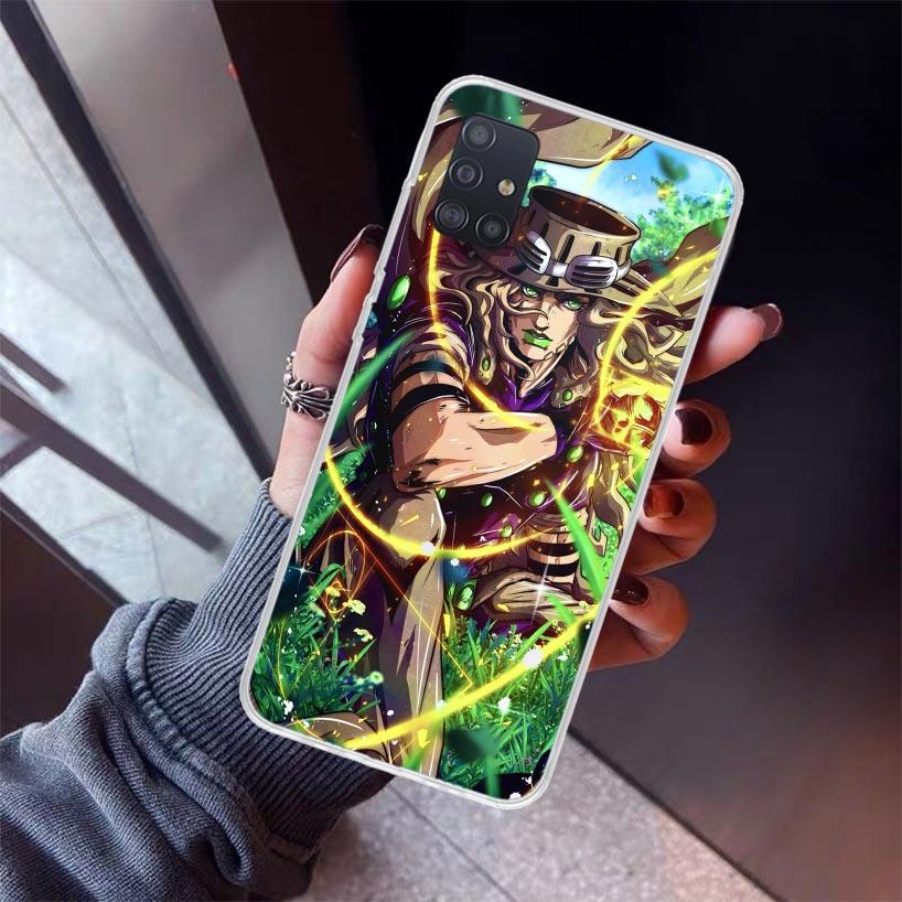 

JoJo s Bizarre Adventure Cool Phone Case For Samsung Galaxy A52 A51 A50S A32 A22 A12 A02S A72 A71 A31 A70 A30S Note 20 Ultra 10 Samsung Note 10