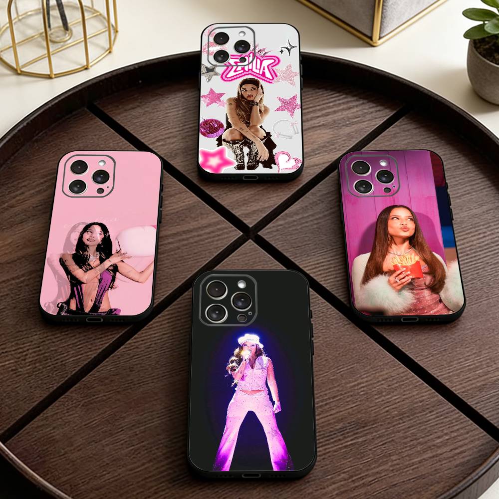 Latin Pop E-Emilia Mernes Phone Case For iPhone 17,16,15,14,13,12,11 Plus,Pro Max,XS,Soft Silicone Black Cover