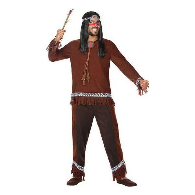 BB Carnival-Costume for Adults Brown American Indian (2 Pieces) XL