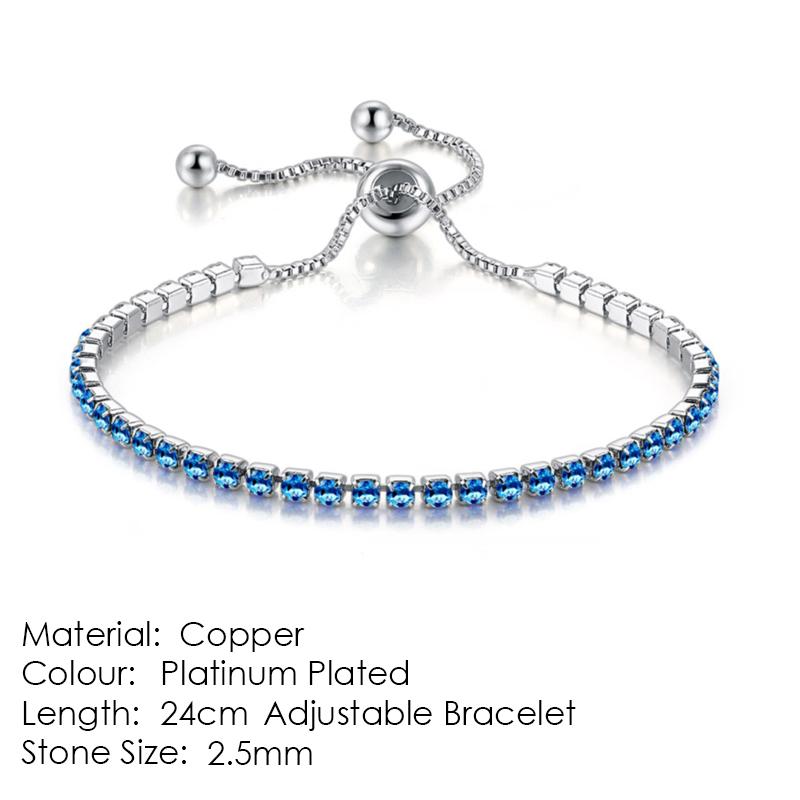 ZHOUYANG Tennis Bracelet For Women 4 4 Claws Mosaic Cubic Zirconia Silver Jewelry Gift H095